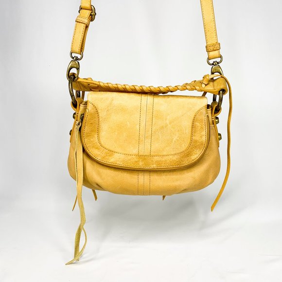 Lucky Brand Handbags - LUCKY BRAND Yellow Flap Crossbody Bag
